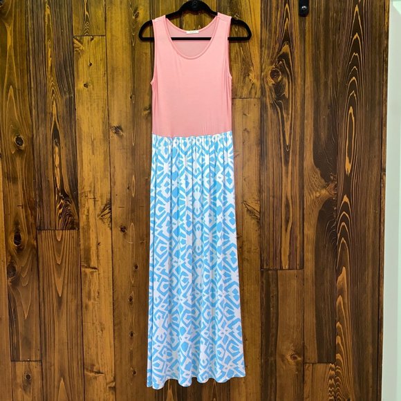 Comfy Sleeveless Maxi Dress Size Small - Picture 1 of 5